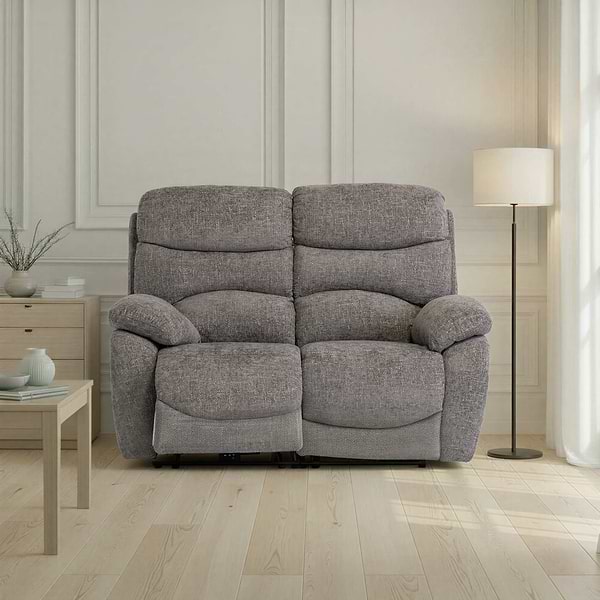 Seville Fabric Power Reclining 2 Seater Sofa
