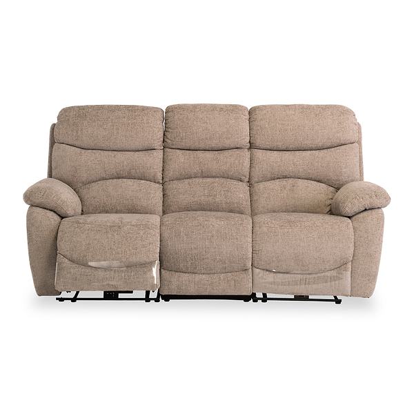 Seville Fabric Power Reclining 3 Seater Sofa