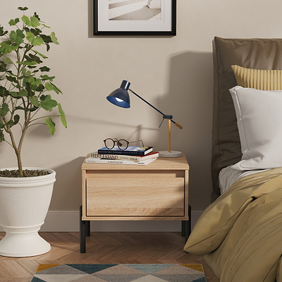 Axton 1 Drawer Bedside Table