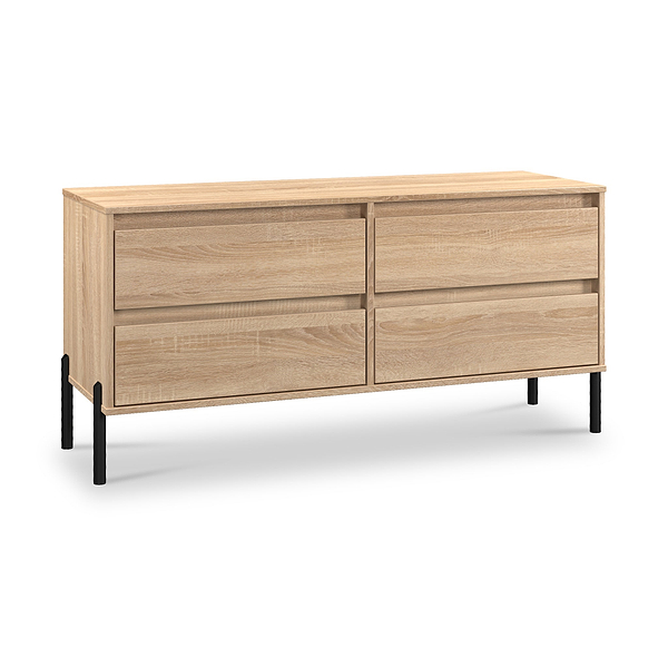 Axton 4 Drawer Low Storage Unit