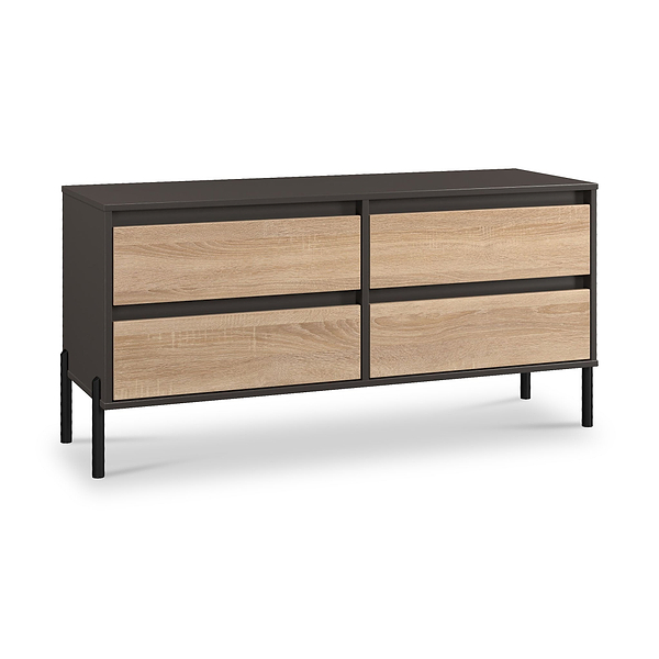 Axton 4 Drawer Low Storage Unit