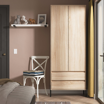 Axton Double Wardrobe & 2 Drawers