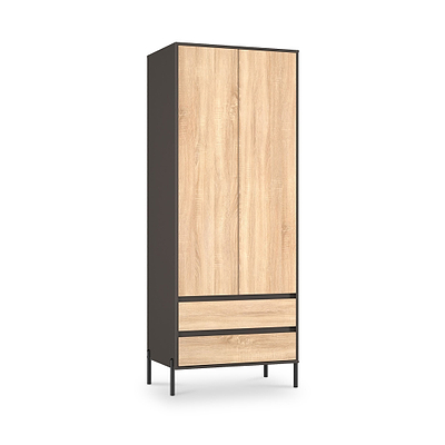 Axton Double Wardrobe & 2 Drawers
