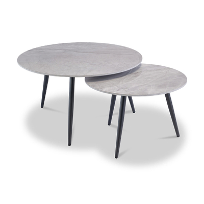 Selma Marble Effect Coffee Table Set