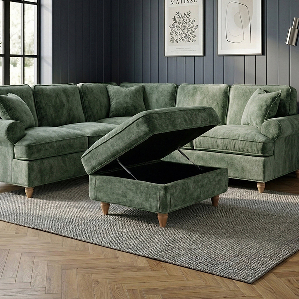 Alfie, Arthur and Archie XL Universal Storage Footstool