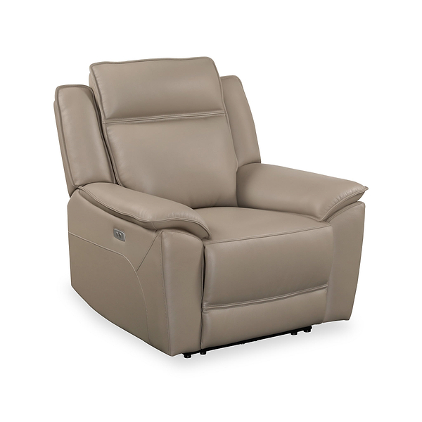 Alden Power Leather Recliner Armchair