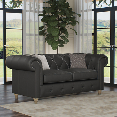 Everett Leather 2 Seater Sofa