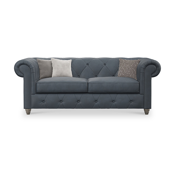 Everett Leather 3 Seater Sofa