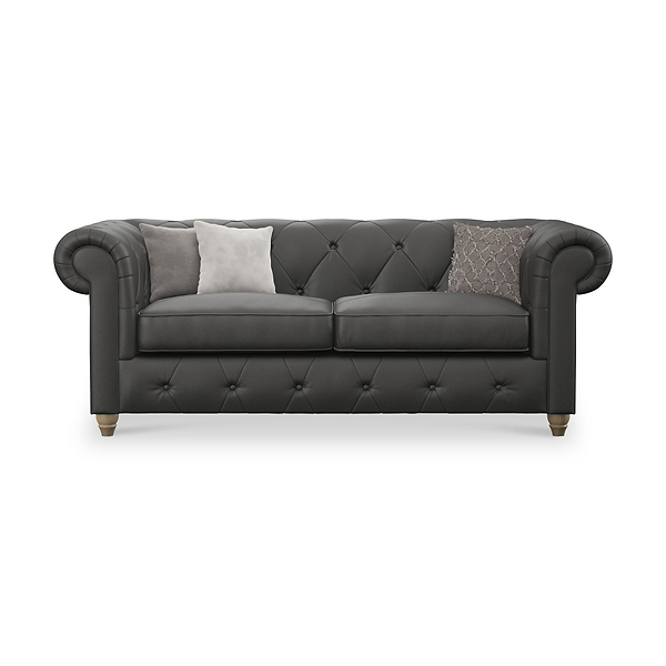 Everett Leather 3 Seater Sofa