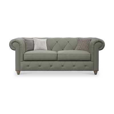 Everett Leather 3 Seater Sofa