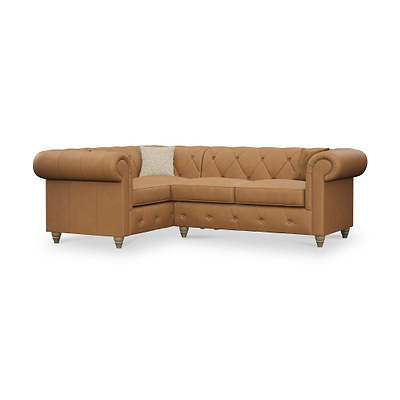 Everett Leather Corner Sofa