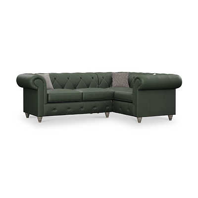 Everett Leather Corner Sofa