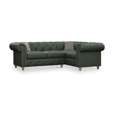 Everett Leather Corner Sofa