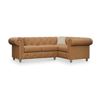 Everett Leather Corner Sofa