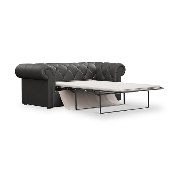 Everett Leather 3 Seater Sofa Bed