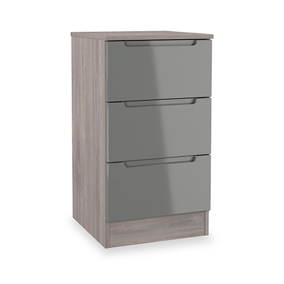 Henshaw 3 Drawer Bedside Table