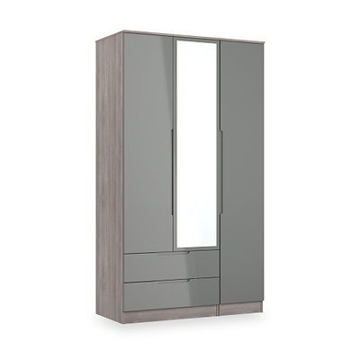 Henshaw 2 Drawer Triple Wardrobe