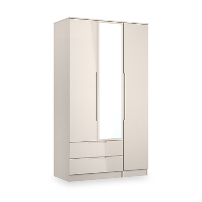 Henshaw 2 Drawer Triple Wardrobe