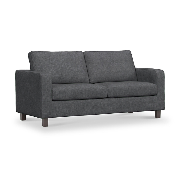 Myles Grey Fabric 3 Seater Sofa