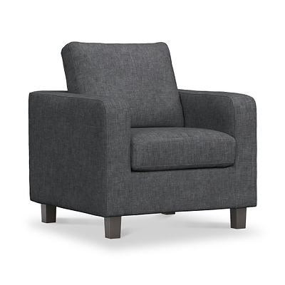Myles Grey Fabric Armchair