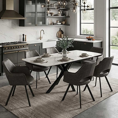 Draven 140-200cm Extending Ceramic Dining Table