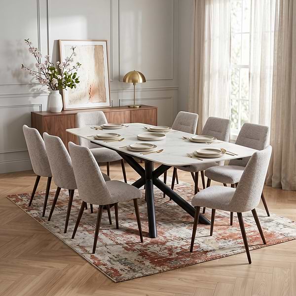 Noura 160-240cm Extending Ceramic Dining Table