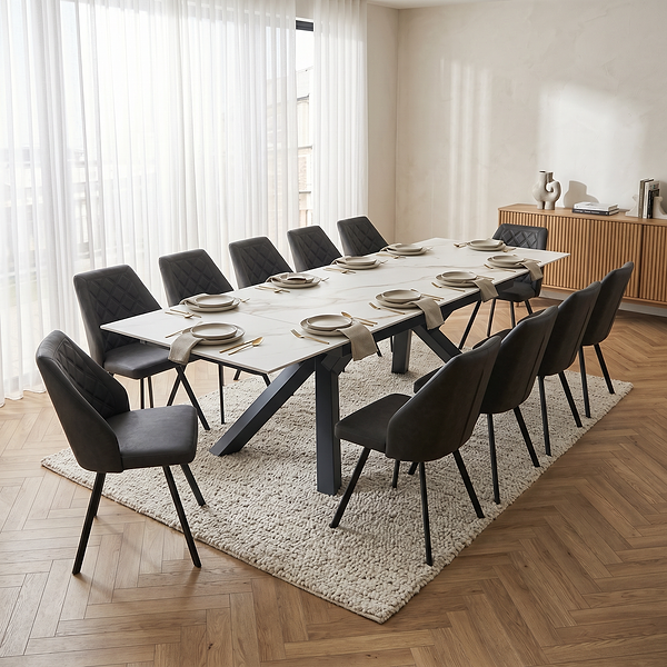 Salma 180-280cm Extending Ceramic Dining Table