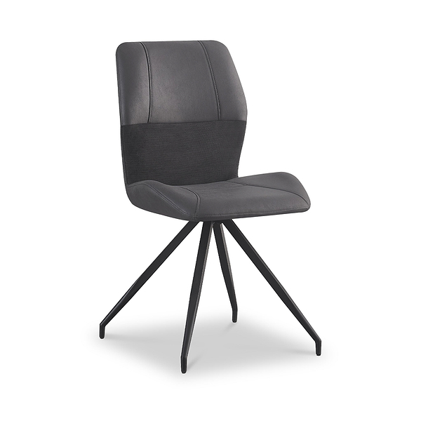 Ramiro Faux Suede Swivel Dining Chair