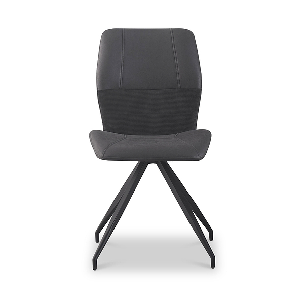 Ramiro Faux Suede Swivel Dining Chair