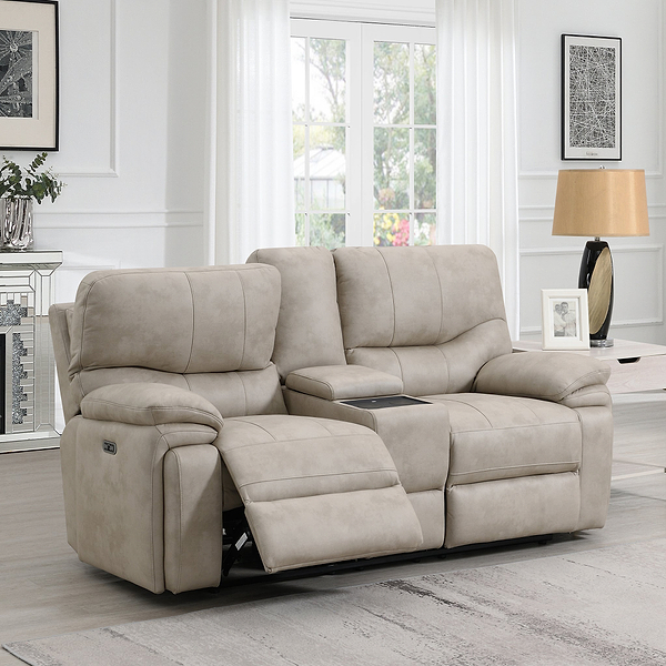Cooper Tech Dual Power Recliner 2 Seater Sofa with Console