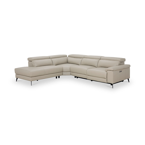 Radford Leather Power Reclining Corner Chaise Sofa