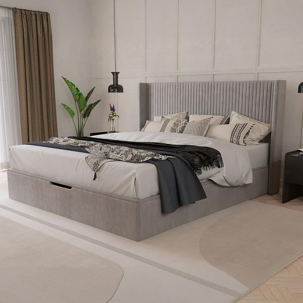 Princeton Slim Pleat Ottoman Bed Frame