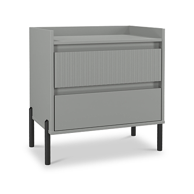 Kenton 2 Drawer Wide Bedside Table