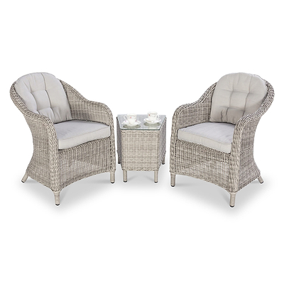 Maze Oxford 3 Piece Rattan Bistro Set