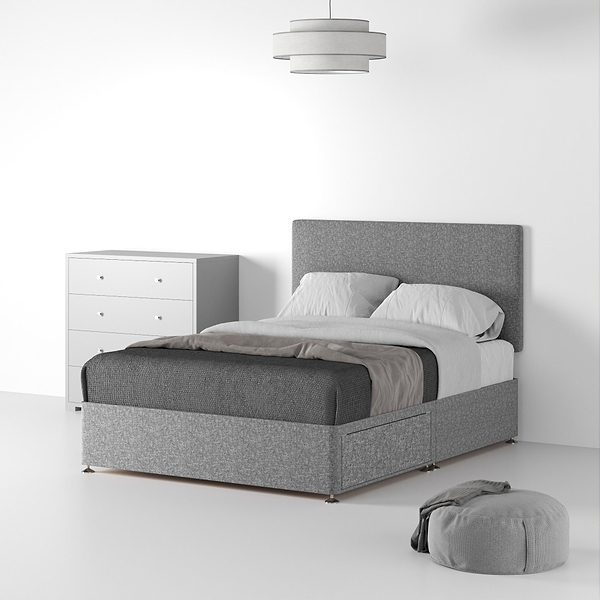 Farrow Standard Linen Divan Bed and Headboard