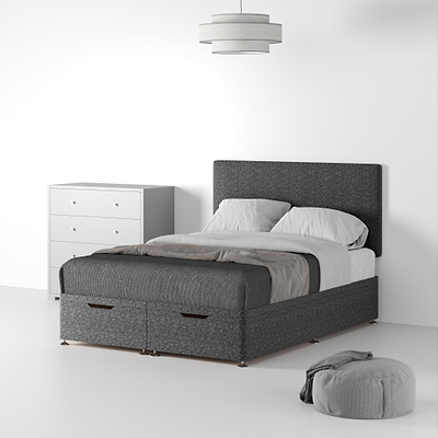Farrow Standard Linen Divan Bed and Headboard