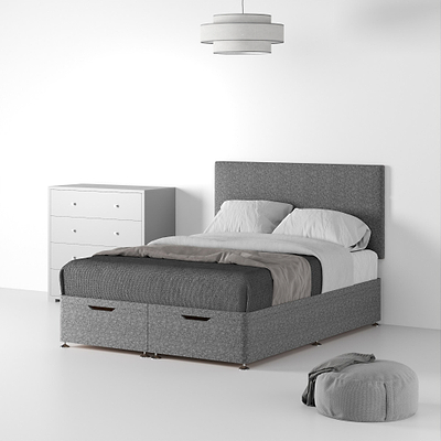 Farrow Standard Linen Divan Bed and Headboard