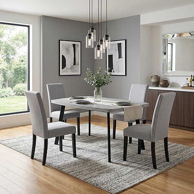Ciara 120cm Light Grey Dining Table