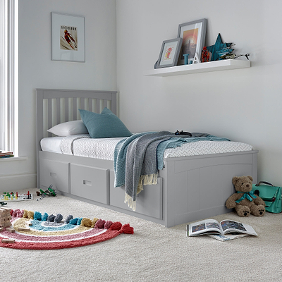 Wilson Wooden 3 Drawer Kids Bed Frame
