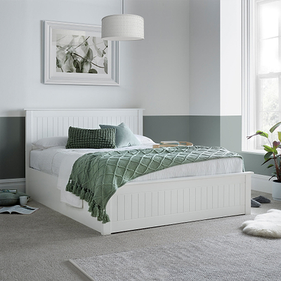 Brooker Wooden Storage Ottoman Bed Frame