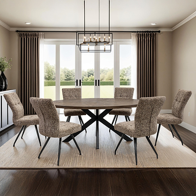 Haden 180cm Oval Oak Dining Table