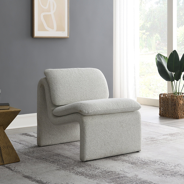 Celeste Sleek Curved Accent Chair