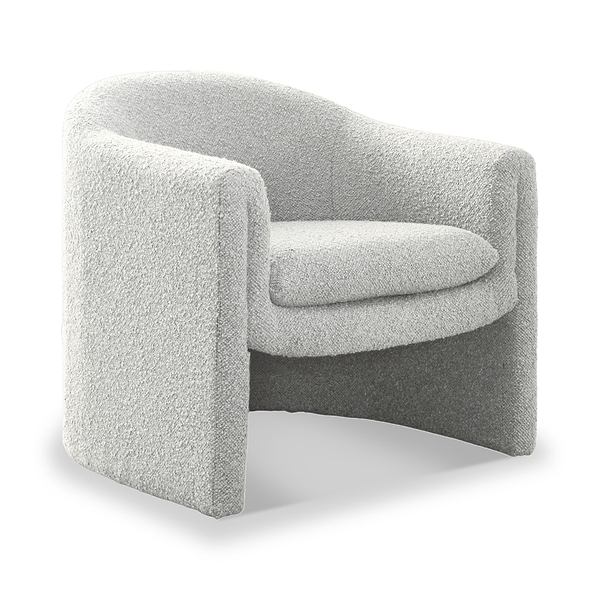 Theon Boucle Curved Accent Chair