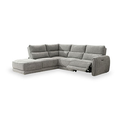 Hesper Grey Power Recliner Corner Sofa