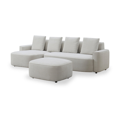 Burton Chaise Sofa & Ottoman