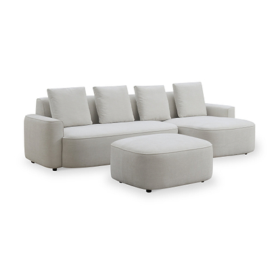 Burton Chaise Sofa & Ottoman
