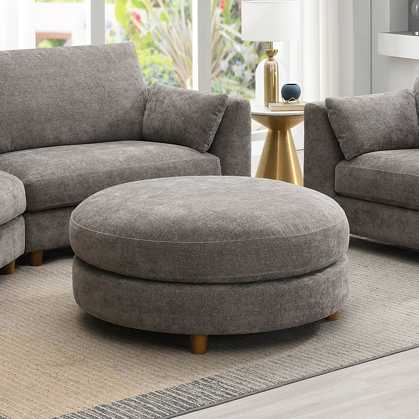 Avier Round Footstool