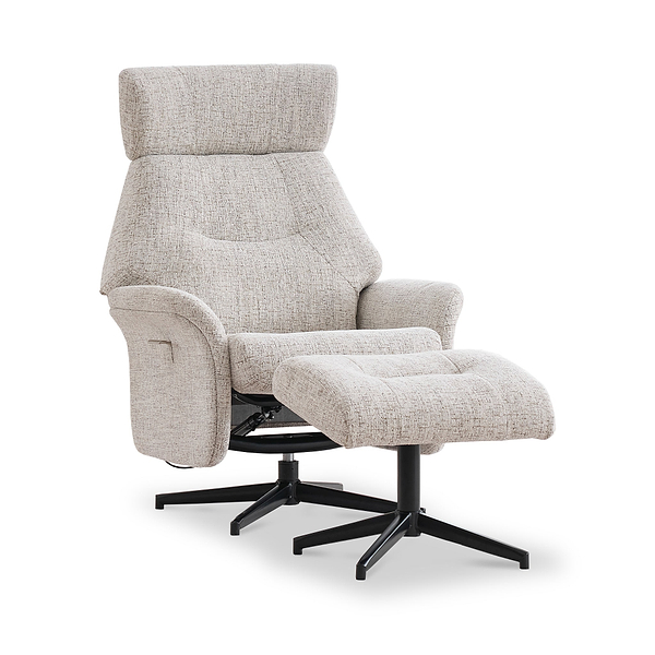 Marlowe Swivel Chair and Footstool