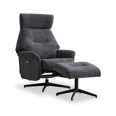 Marlowe Swivel Chair and Footstool