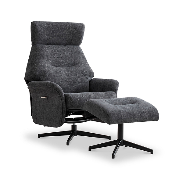 Marlowe Swivel Chair and Footstool